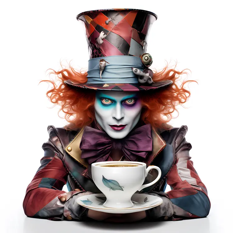 Mad Hatter with Tea Cup
