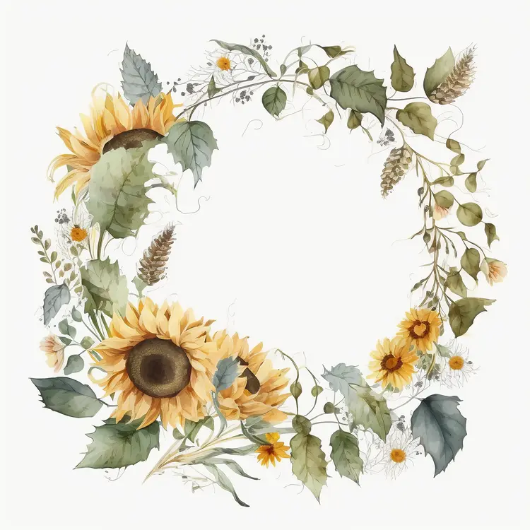 Beautiful Sunflower Wreath for Autumn Decor
