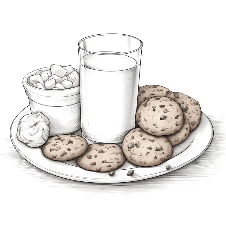 Delicious Cookies and Milk for Christmas Treats