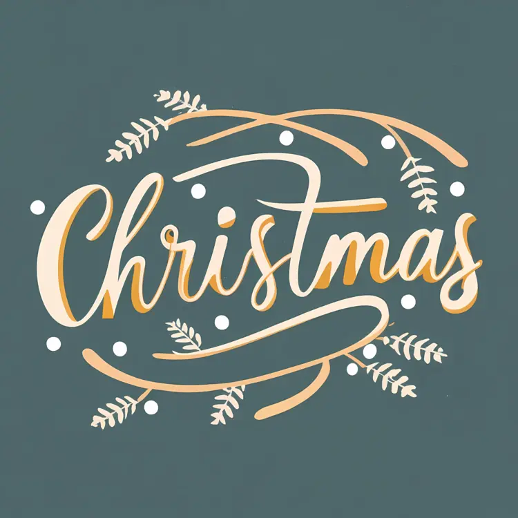 Christmas with Branches and Dots