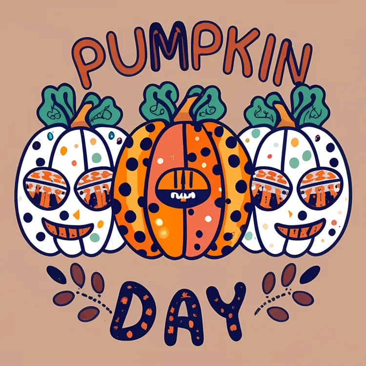 Pumpkin Day Celebration with Cute Pumpkins