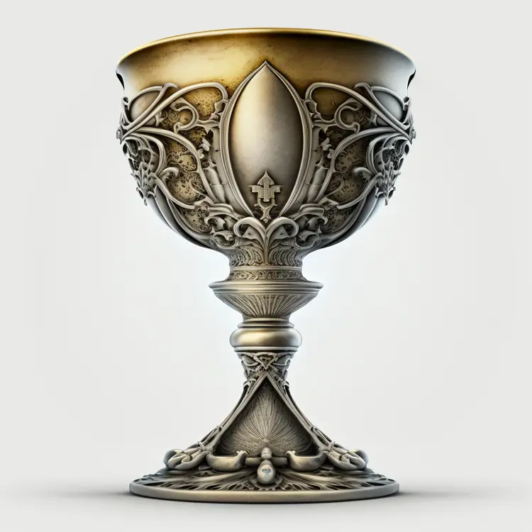 Ornate Medieval Chalice with Intricate Design
Ornate Medieval Chalice with Intricate Design