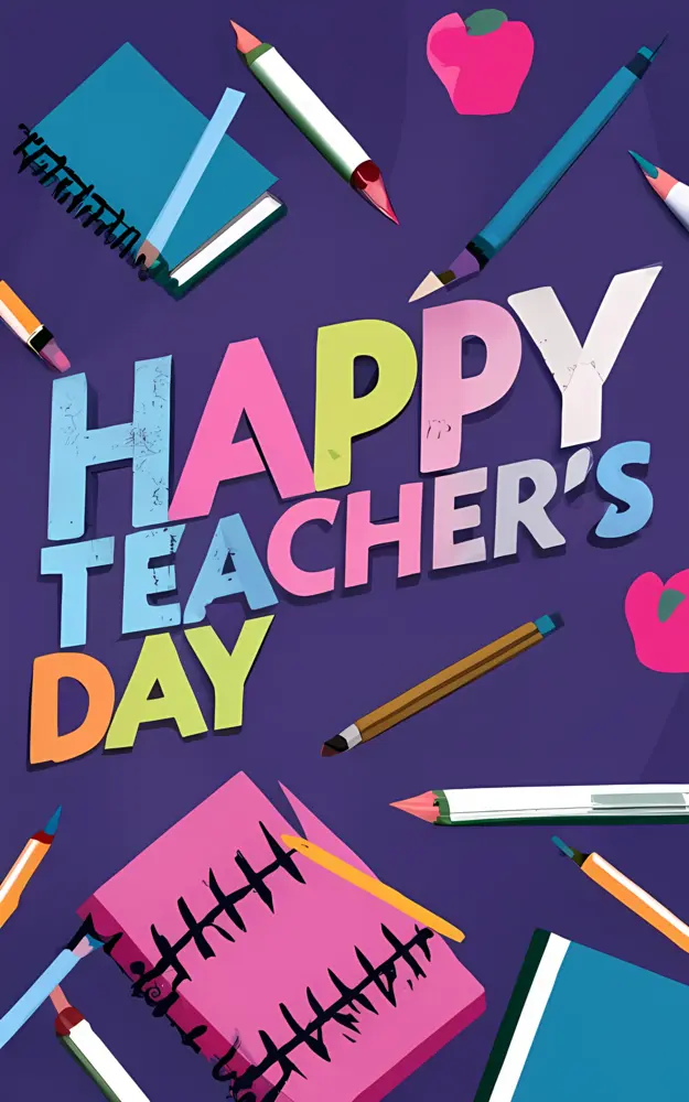 Colorful Teacher's Day Celebration