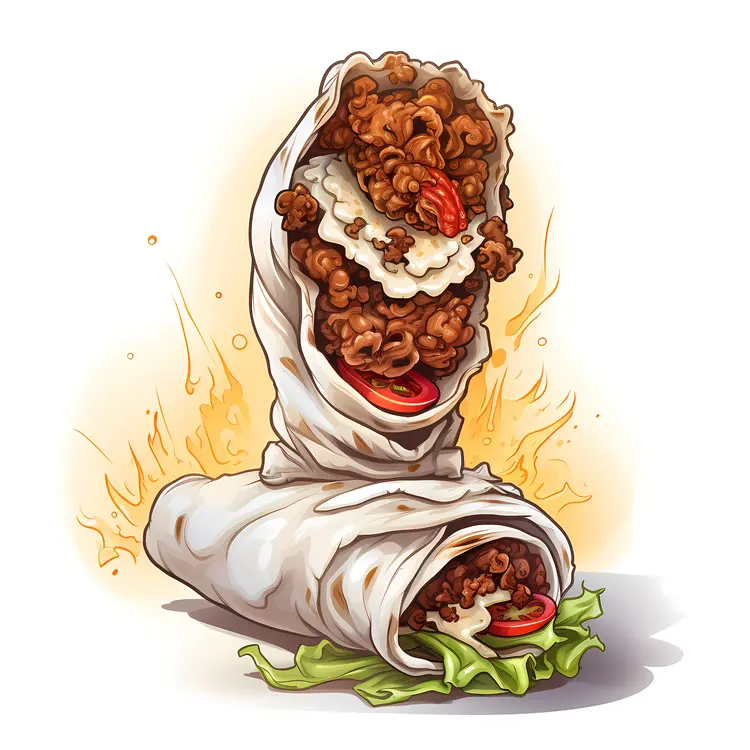 Spicy Beef Burrito