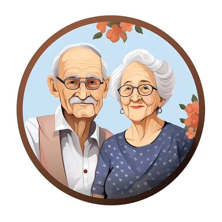 Happy Elderly Couple Portrait