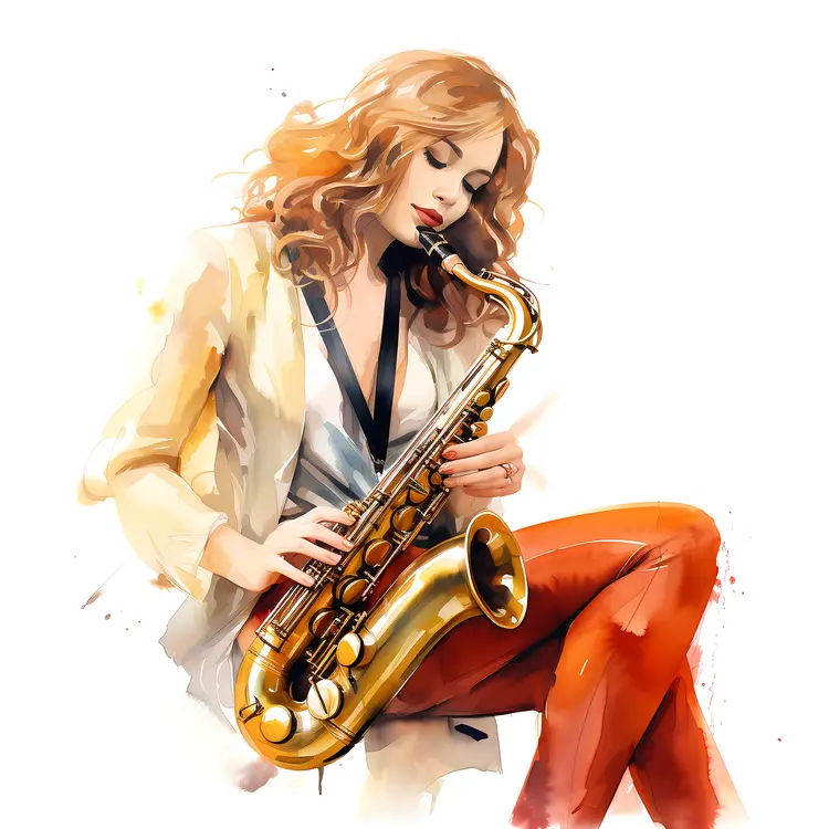 Female Saxophone Player