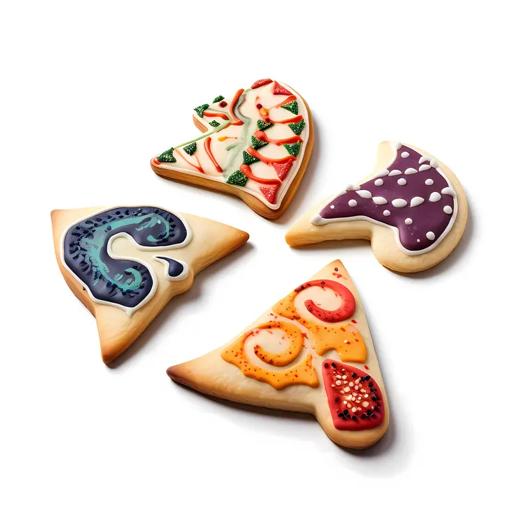 Colorful Christmas Themed Cookies