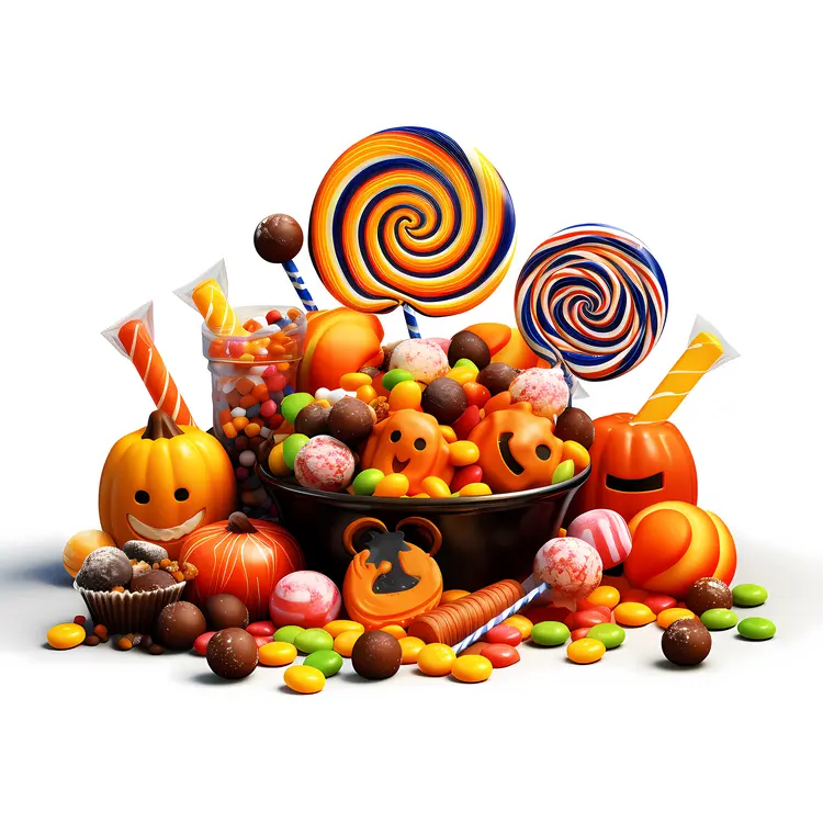 Colorful Halloween Candy Bowl