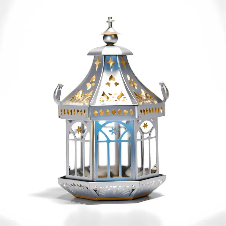 Silver and Gold Lantern