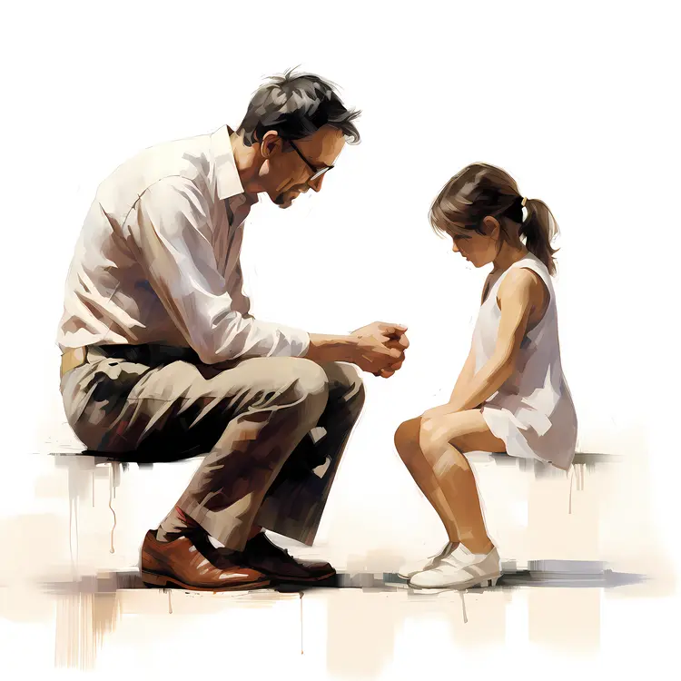 Father and Daughter Bonding Moment