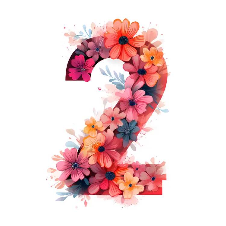 Colorful Floral Number 2