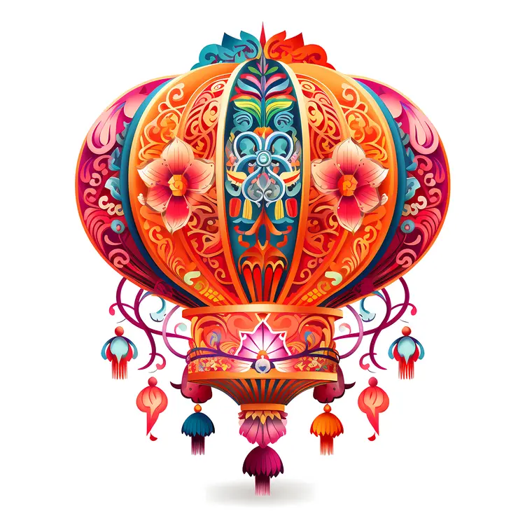 Ornate Decorative Lantern for Chinese New Year