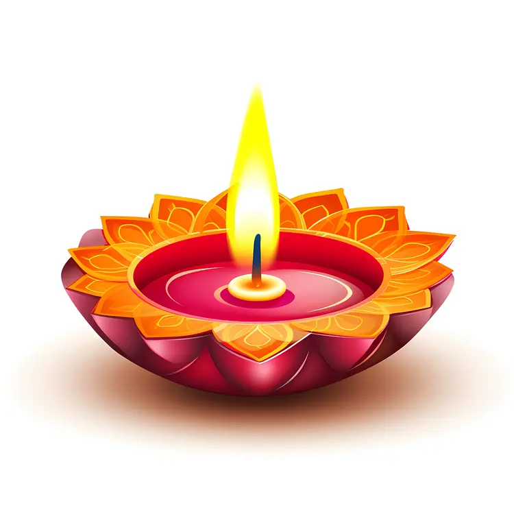 Beautiful Diya Lamp for Diwali Celebration