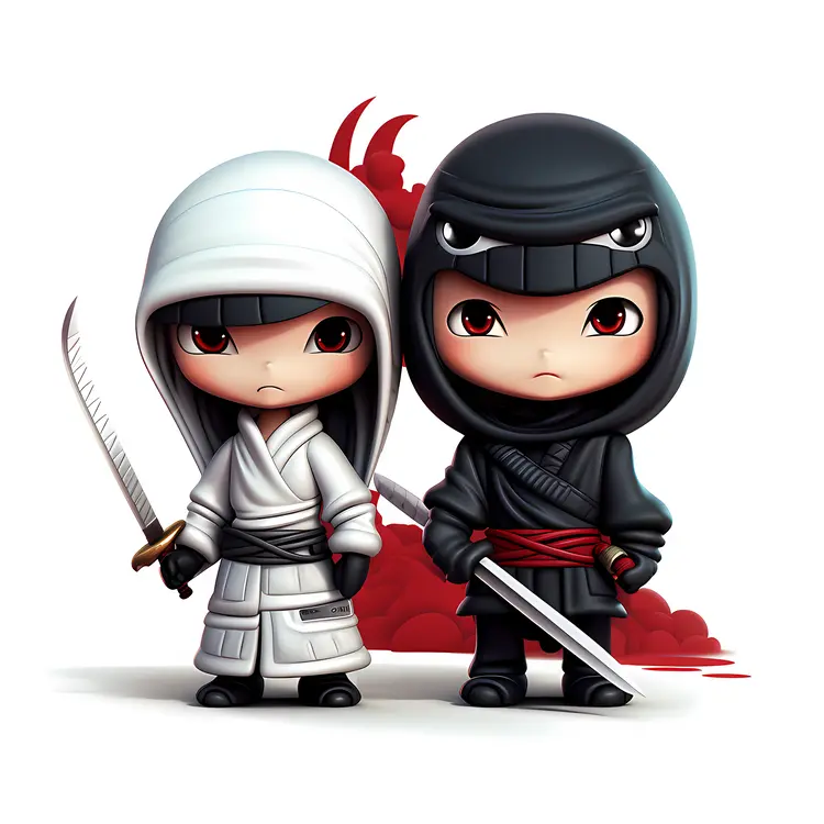 Cute Ninja Duo