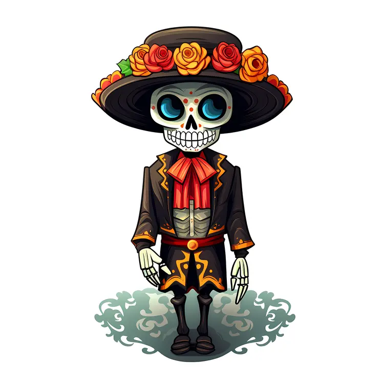 Skeleton in Festive Suit