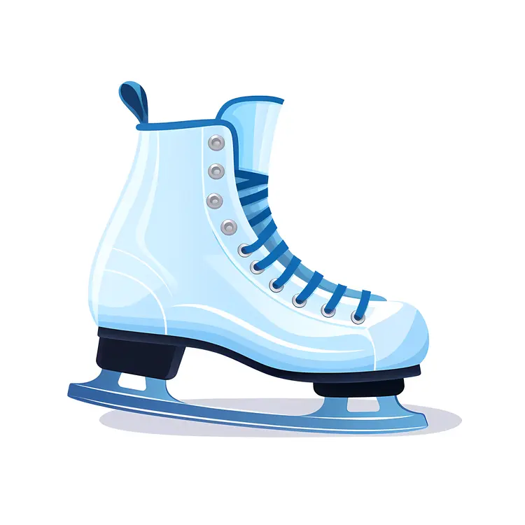 Blue Ice Skate