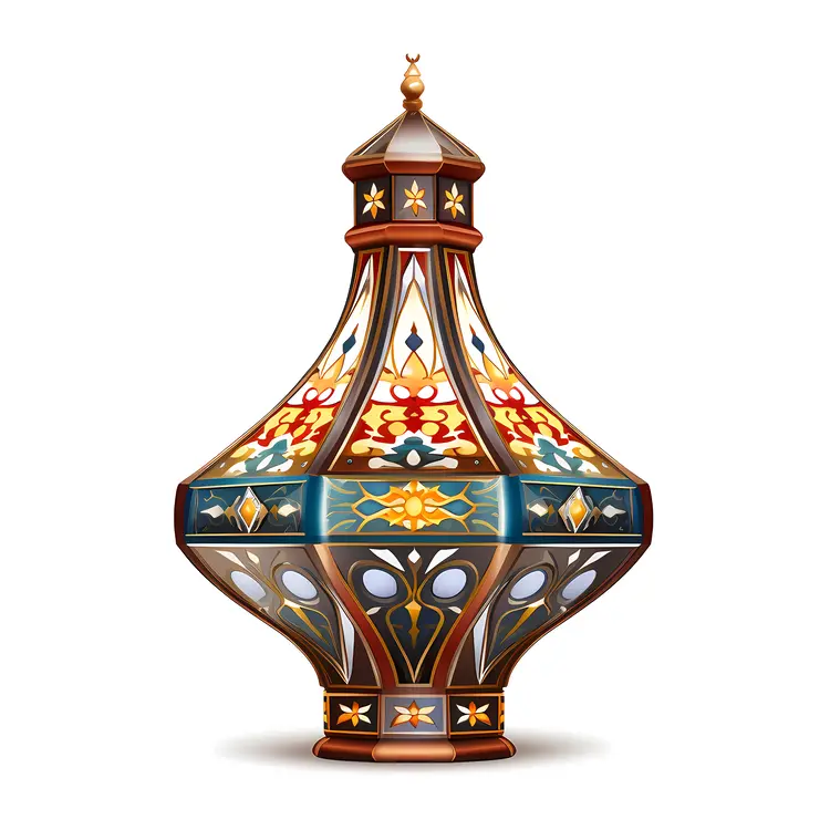 Colorful Stained Glass Lantern