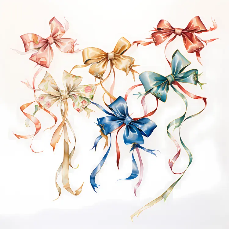 Elegant Decorative Bows with Ribbons