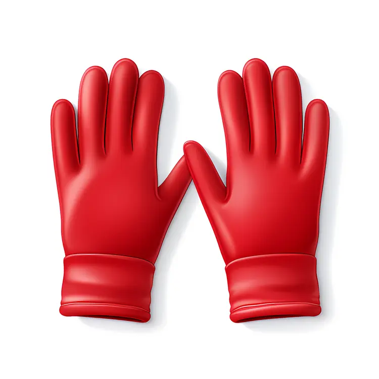 Warm Red Winter Gloves