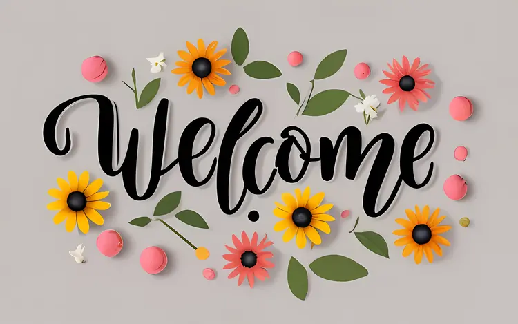 Floral Welcome Greeting