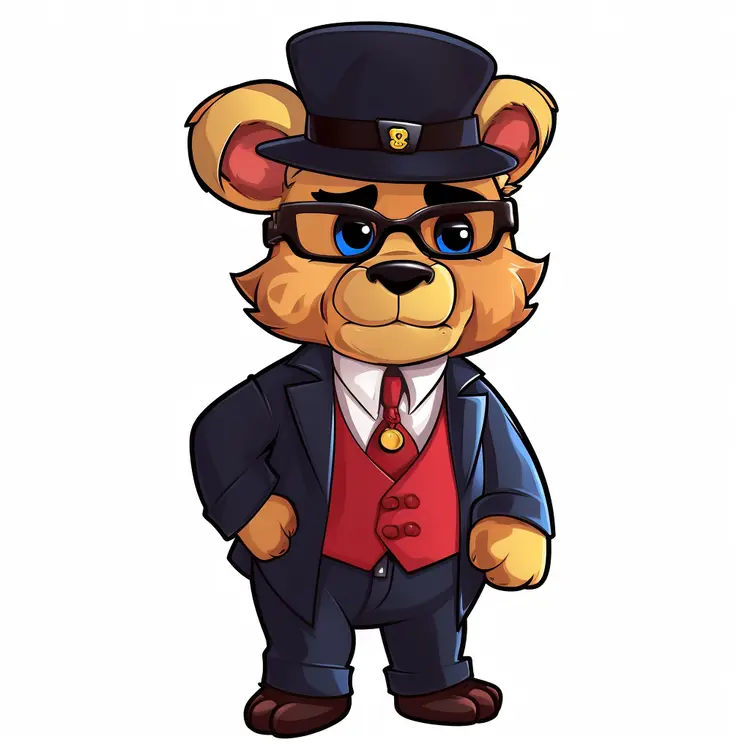 Business Bear in Formal Attire