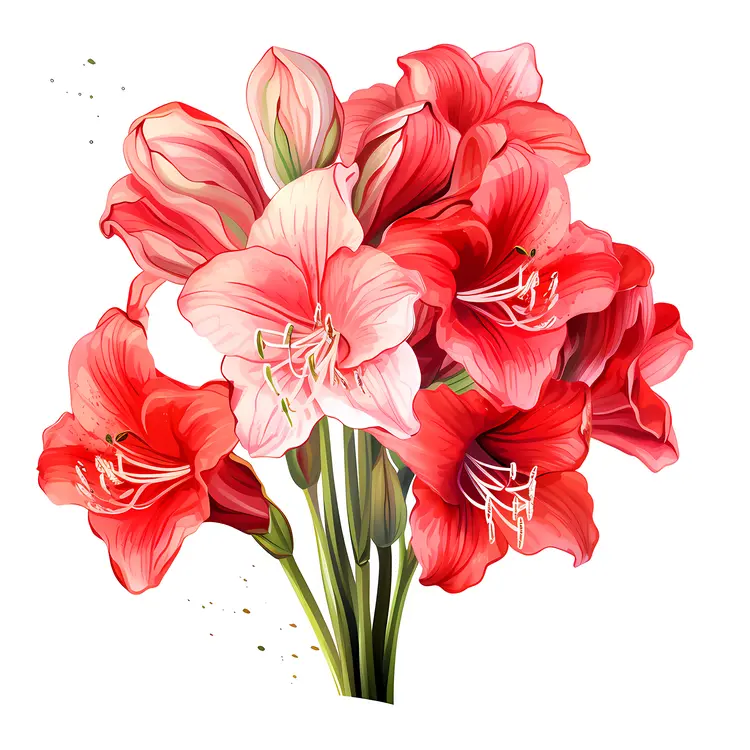 Vibrant Red Flower Bouquet