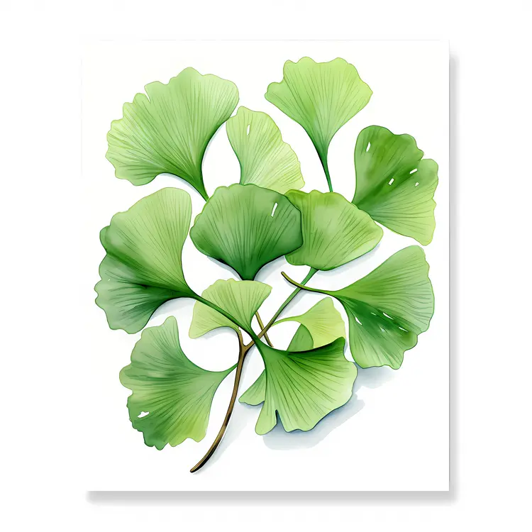 Ginkgo Leaves Illustration