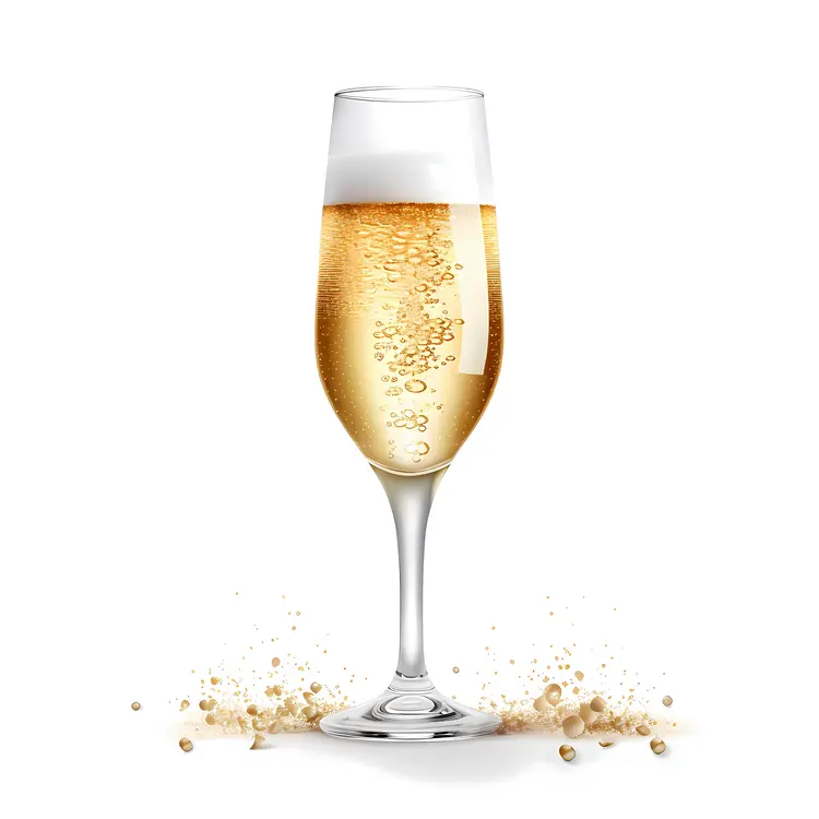 Sparkling Champagne Glass