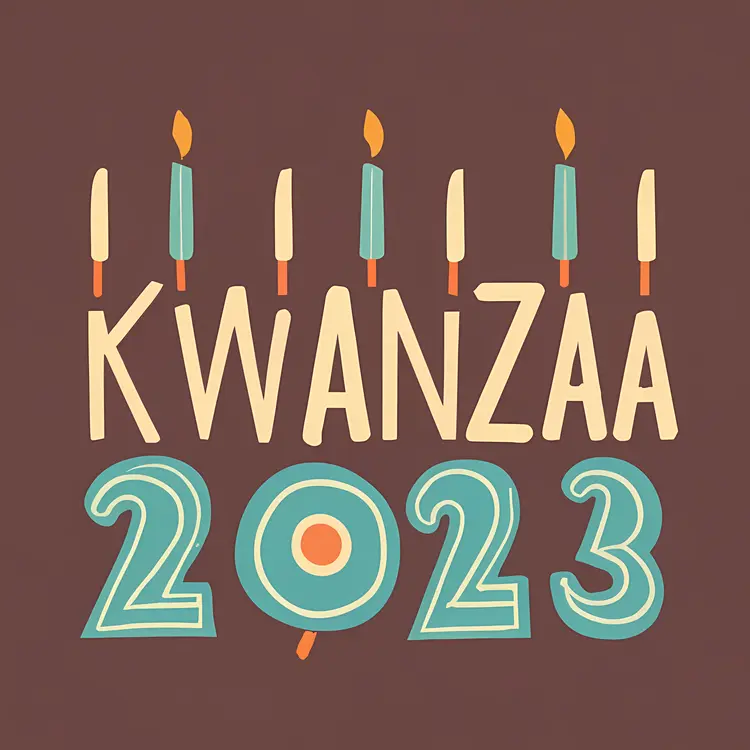 Kwanzaa 2023 Candle Illustration