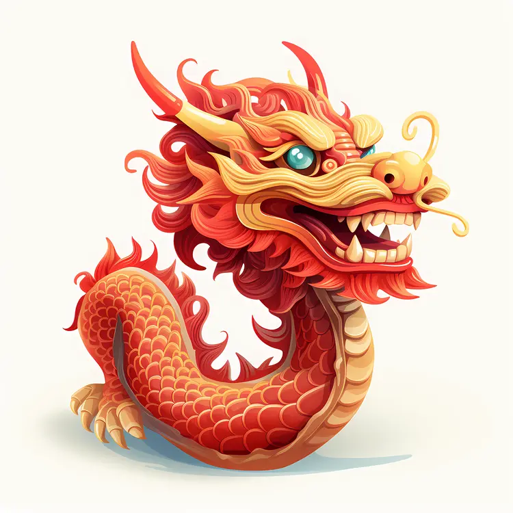 Serpent Dragon with Scales