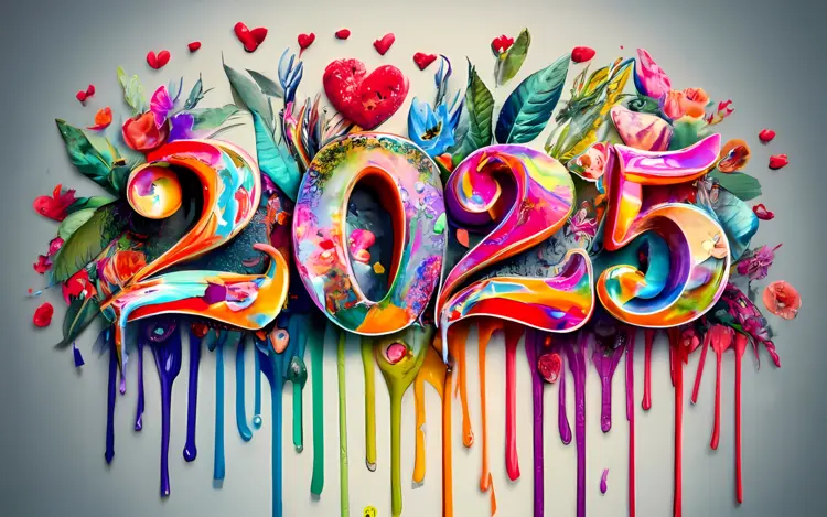 Colorful 2025 Celebration