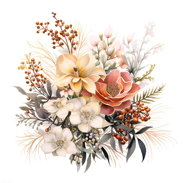 Delicate Yellow and White Flower Bouquet