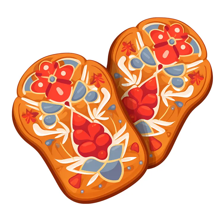 Decorated Gingerbread Cookies for Festive Celebrations