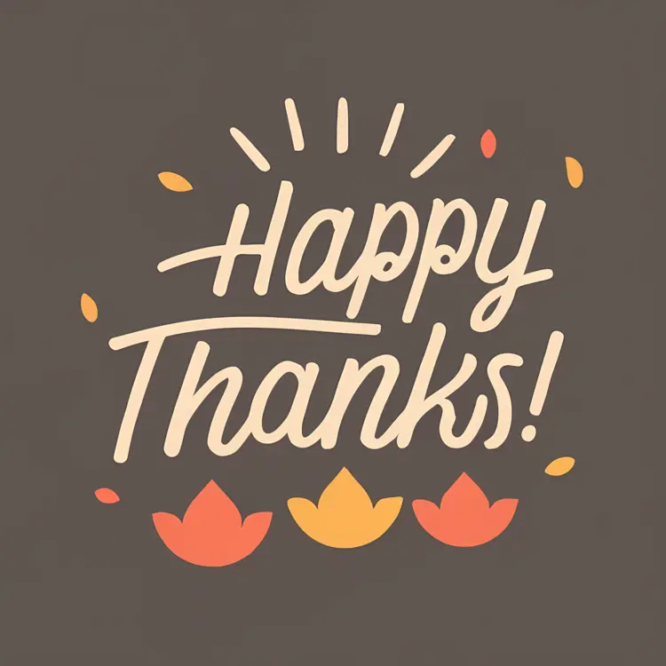Happy Thanks Greeting Card