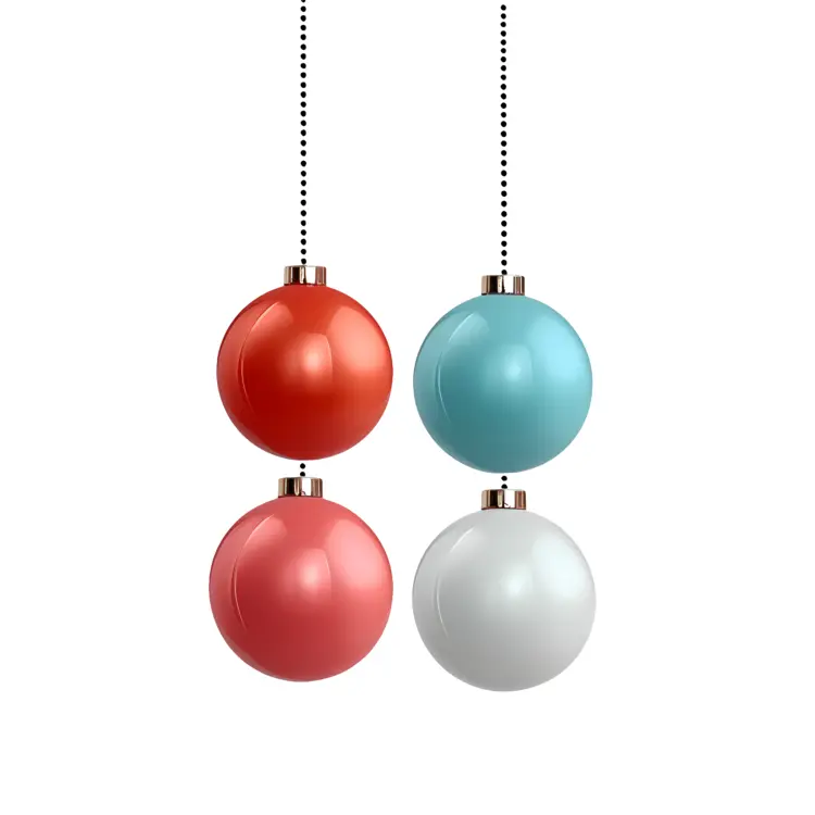 Colorful Christmas Ornaments