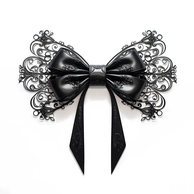 Elegant Black Bow