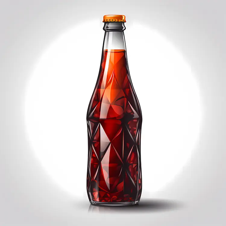Classic Brown Soda Bottle