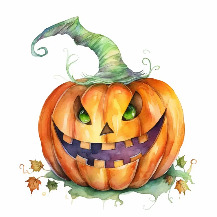 Spooky Jack-o'-lantern for Halloween