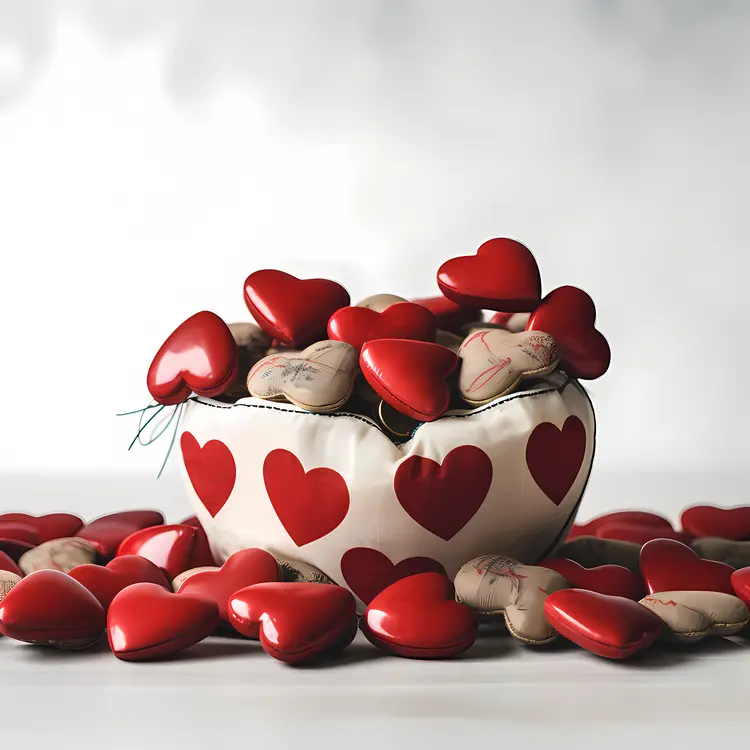 Heart-shaped Decorations for Valentine's Day