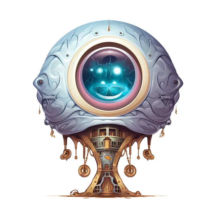 Mechanical Eyeball Illustration