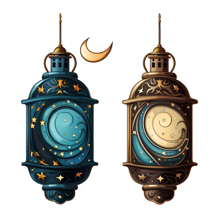 Pair of Decorative Lanterns