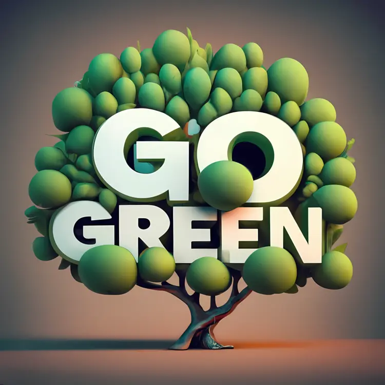 Go Green Tree with Dense Leaves