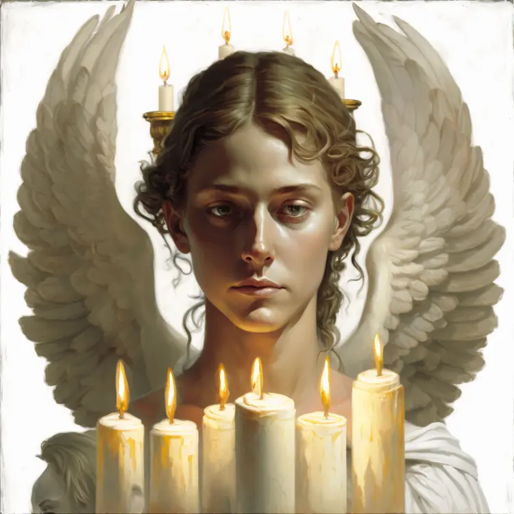 Angel with Candles