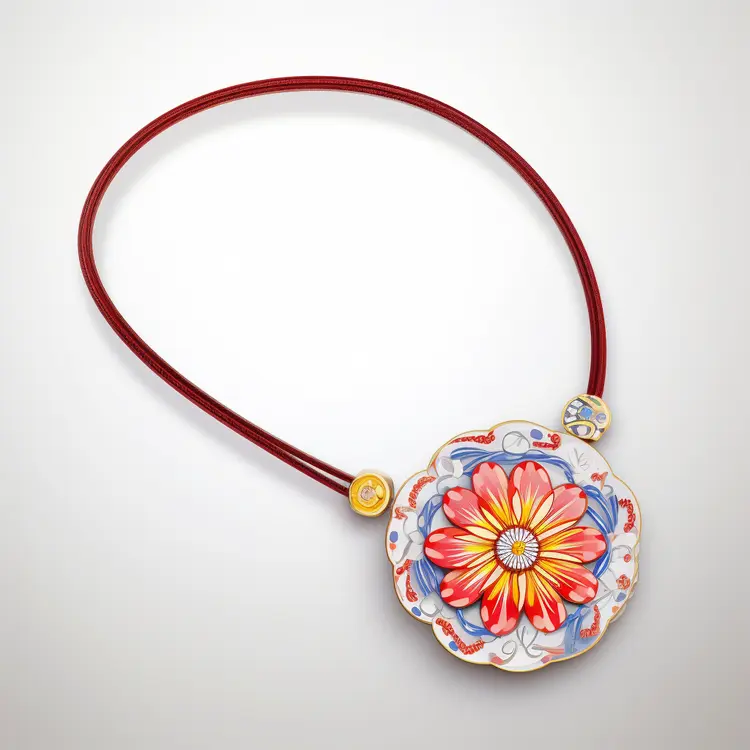 Beautiful Floral Pendant Necklace