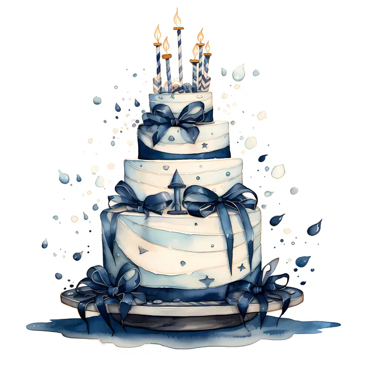 Nautical Themed Birthday Cake