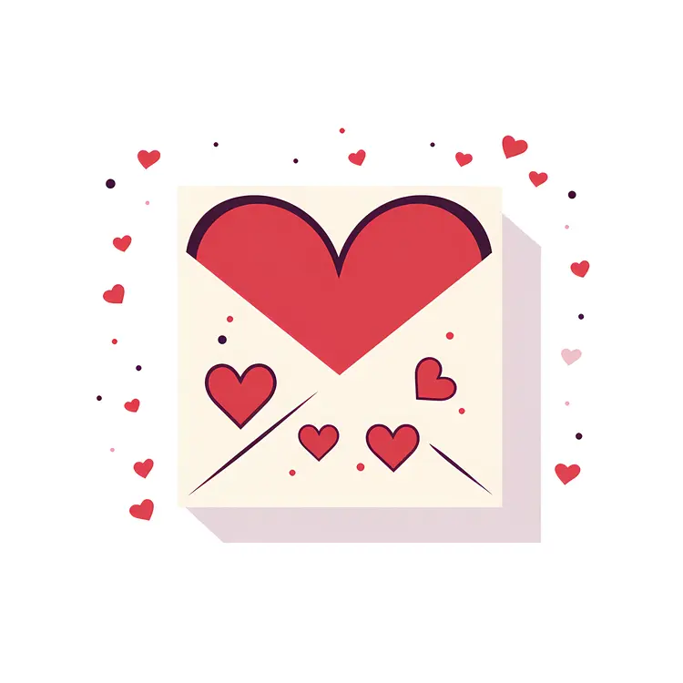 Heart Envelope with Love