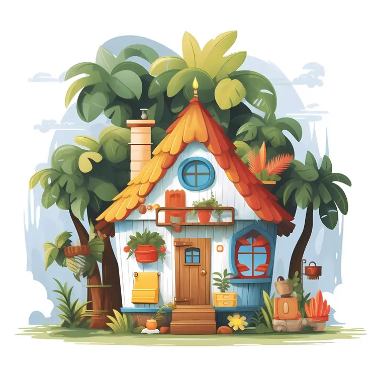 Small Cute Doodle House