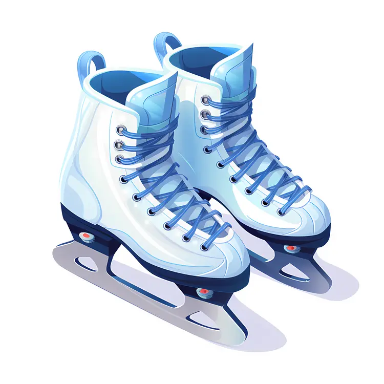 Blue Ice Skates