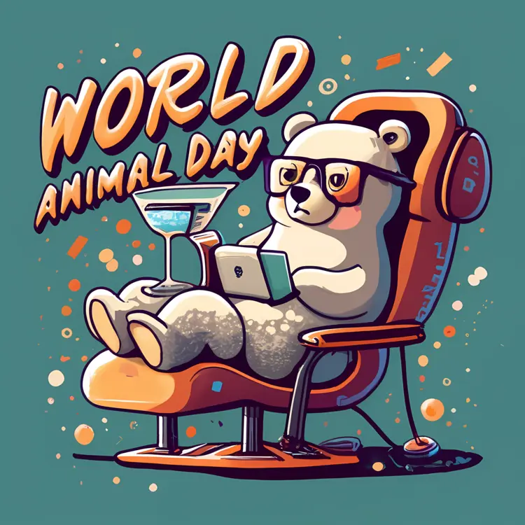 Bear with Glasses for World Animal Day
