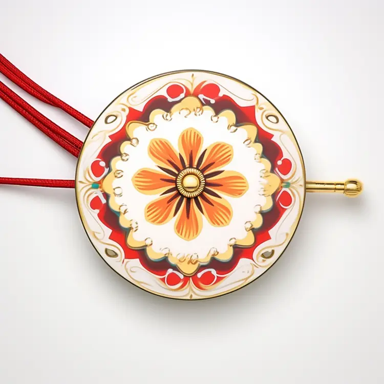 Beautiful Decorative Fan with Floral Pattern